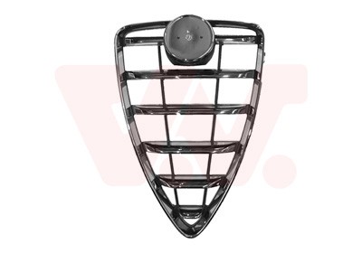 Griglia radiatore cromata nera - griglia,